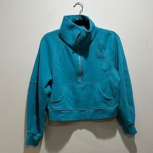 lululemon athletica Turquoise Cowl Neck Sweater